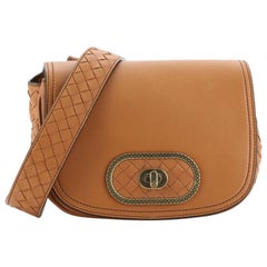 Bottega Veneta BV Luna Bag Nappa with Intrecciato Detail