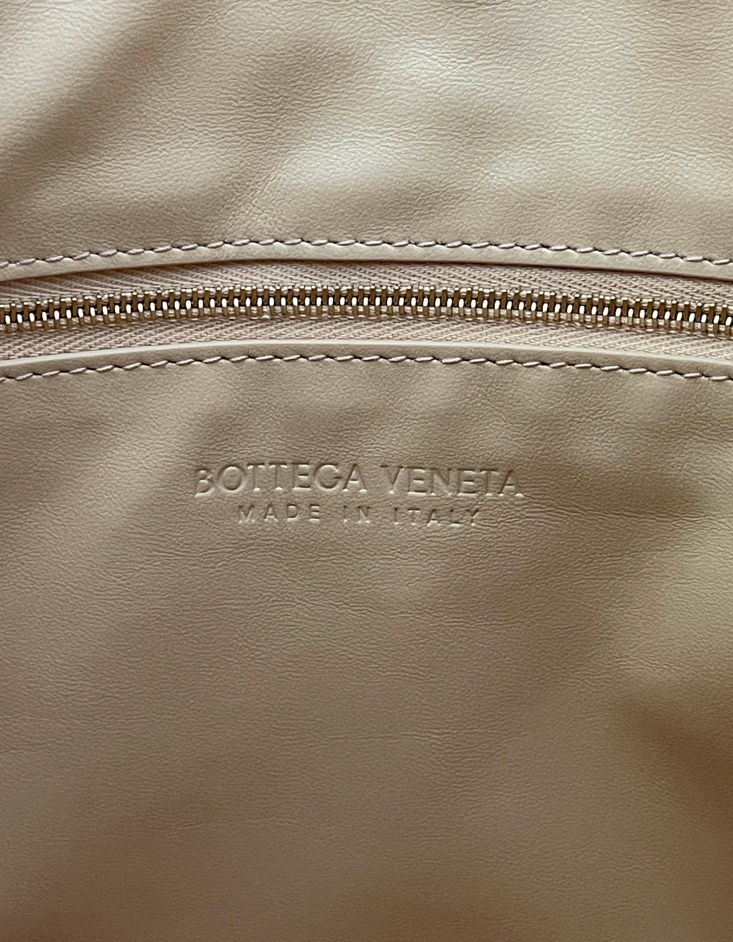 Bottega Veneta BV NEW Almond Beige Intrecciato Leather Medium Jodie Hobo Bag 1