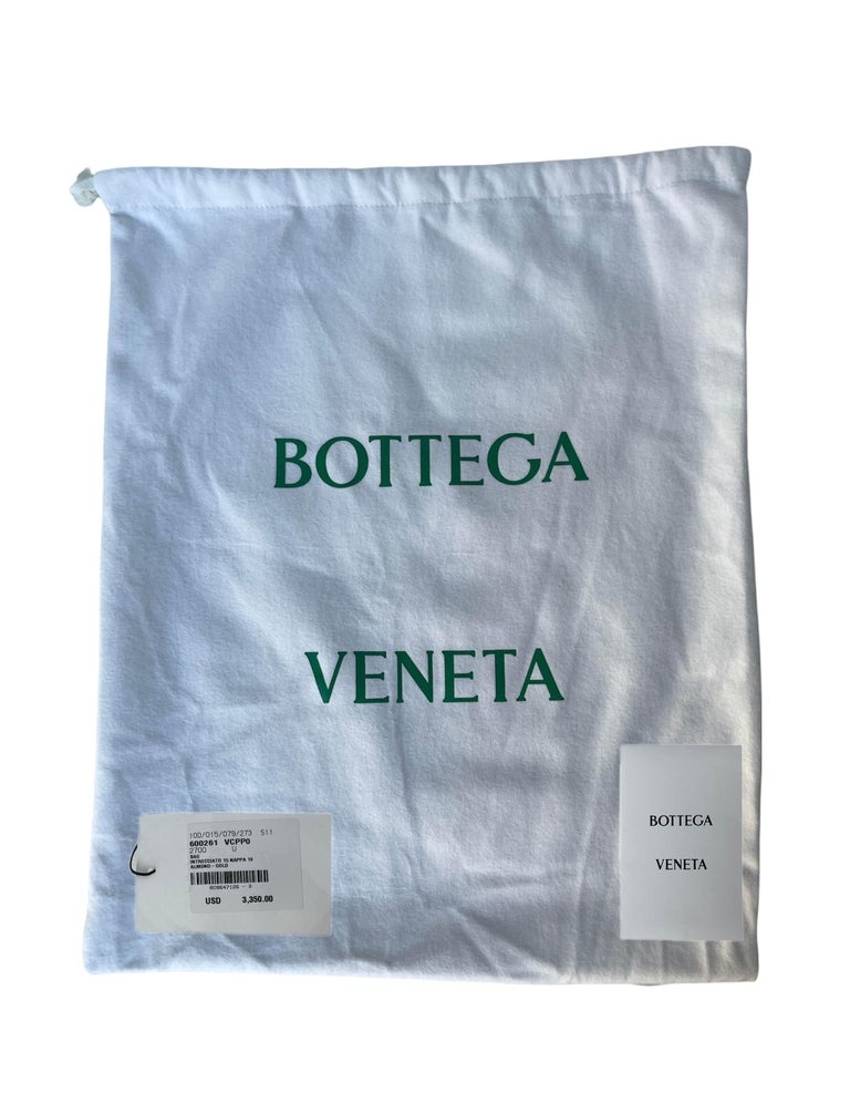 Bottega Veneta BV NEW Almond Beige Intrecciato Leather Medium