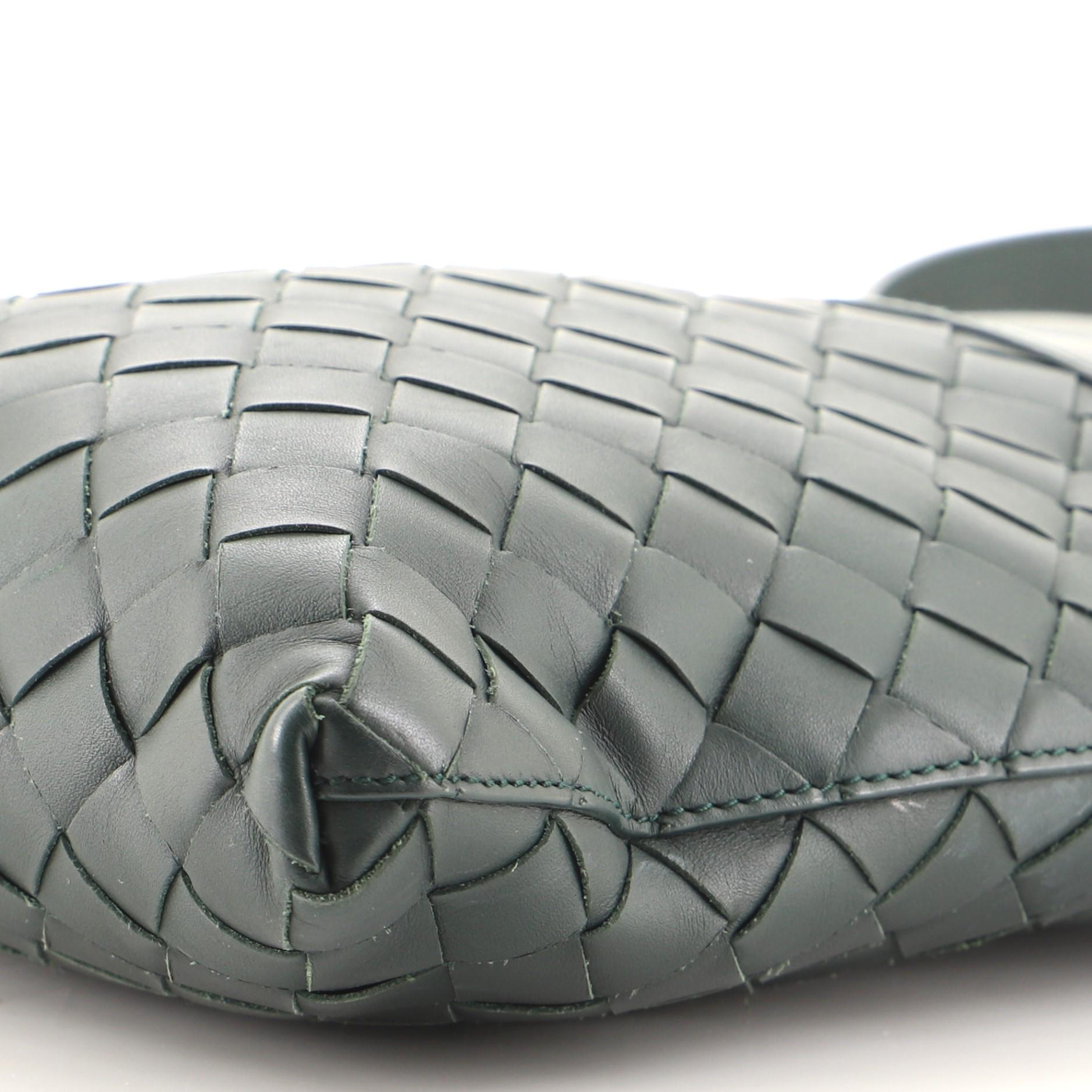 Gray Bottega Veneta BV Slot Crossbody Bag Intrecciato Nappa Small