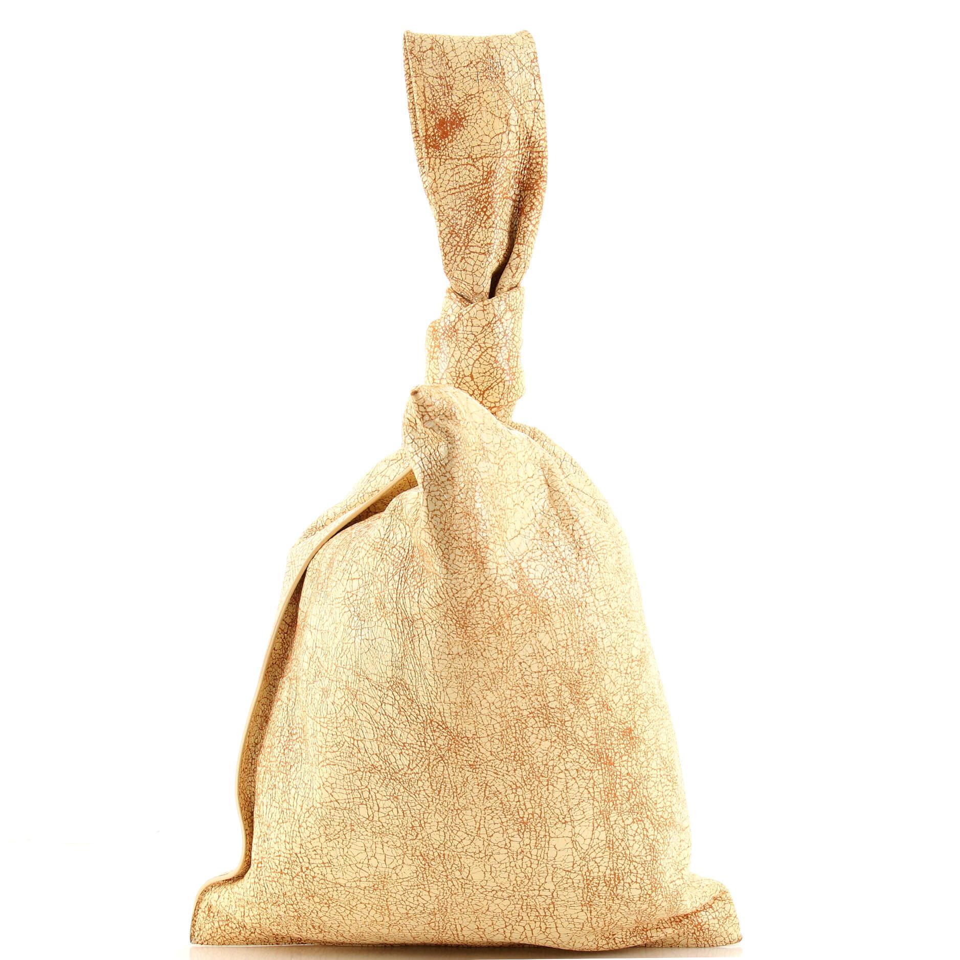 Bottega Veneta BV Twist Bag Crackled Calfskin In Good Condition In NY, NY