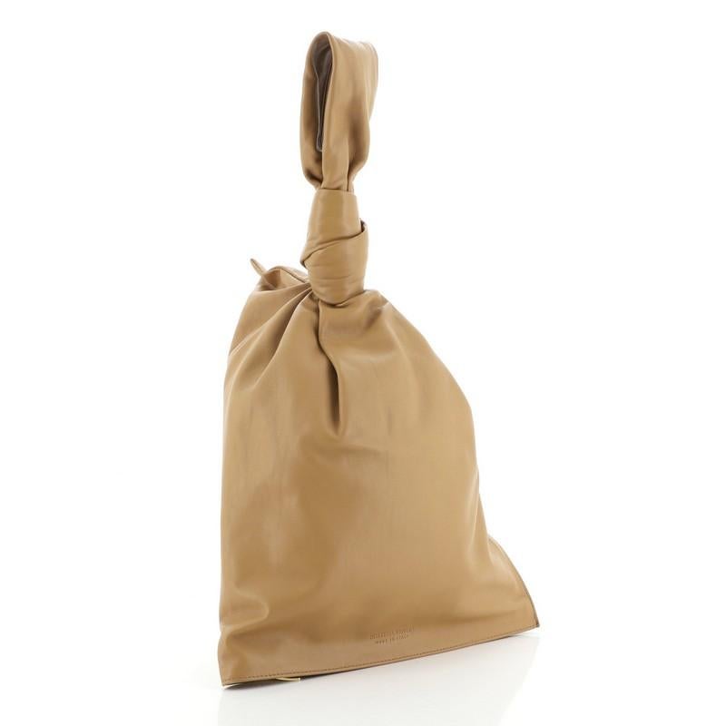 Brown Bottega Veneta BV Twist Bag Leather