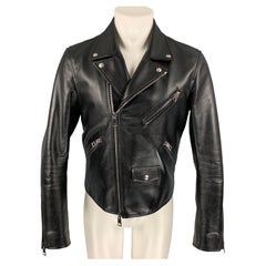 BOTTEGA VENETA by DANIEL LEE Pre-Fall 2019 Size 40 Black Calf Leather Jacket