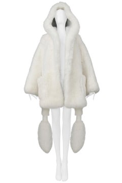 Bottega Veneta By Daniel Lee White Fur Coat 2022