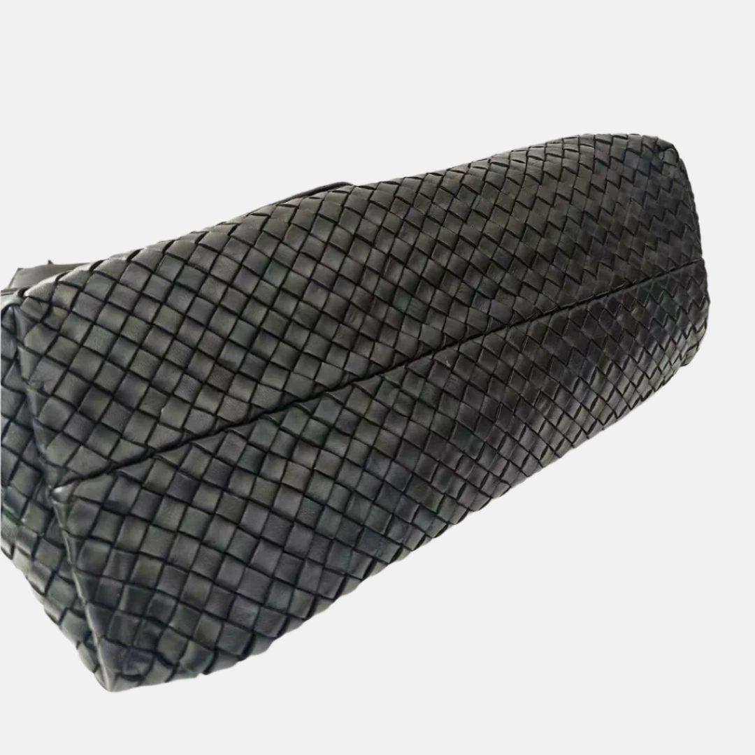 Bottega Veneta Cabat Large Intreccio Leather Tote Bag Black 40cm 3