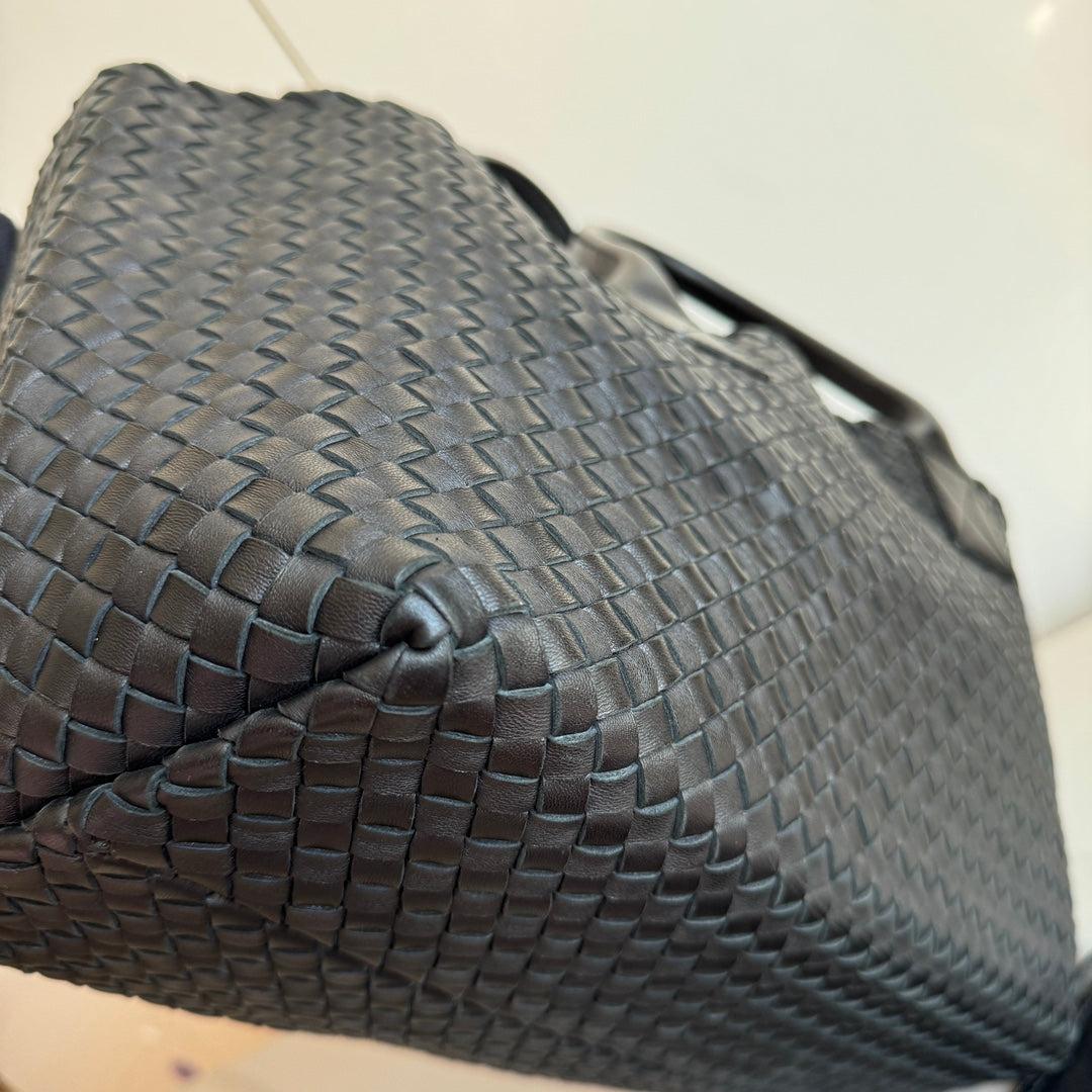 Bottega Veneta Cabat Large Intreccio Leather Tote Bag Black 40cm 4