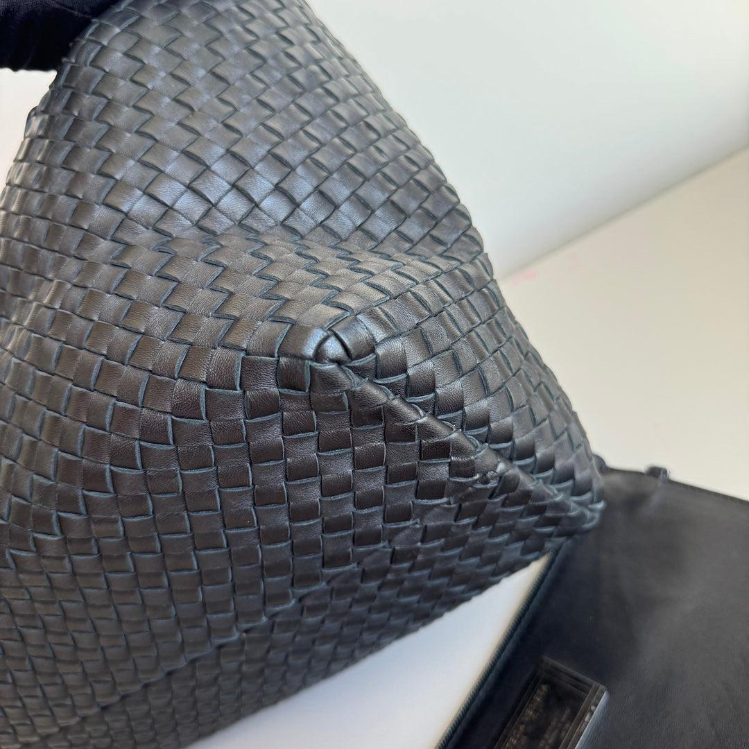 Bottega Veneta Cabat Large Intreccio Leather Tote Bag Black 40cm 5