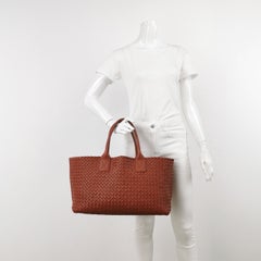 Bottega Veneta Cabat Große Bottega Intreccio Leder Tote Bag Ziegelrot 41,5cm