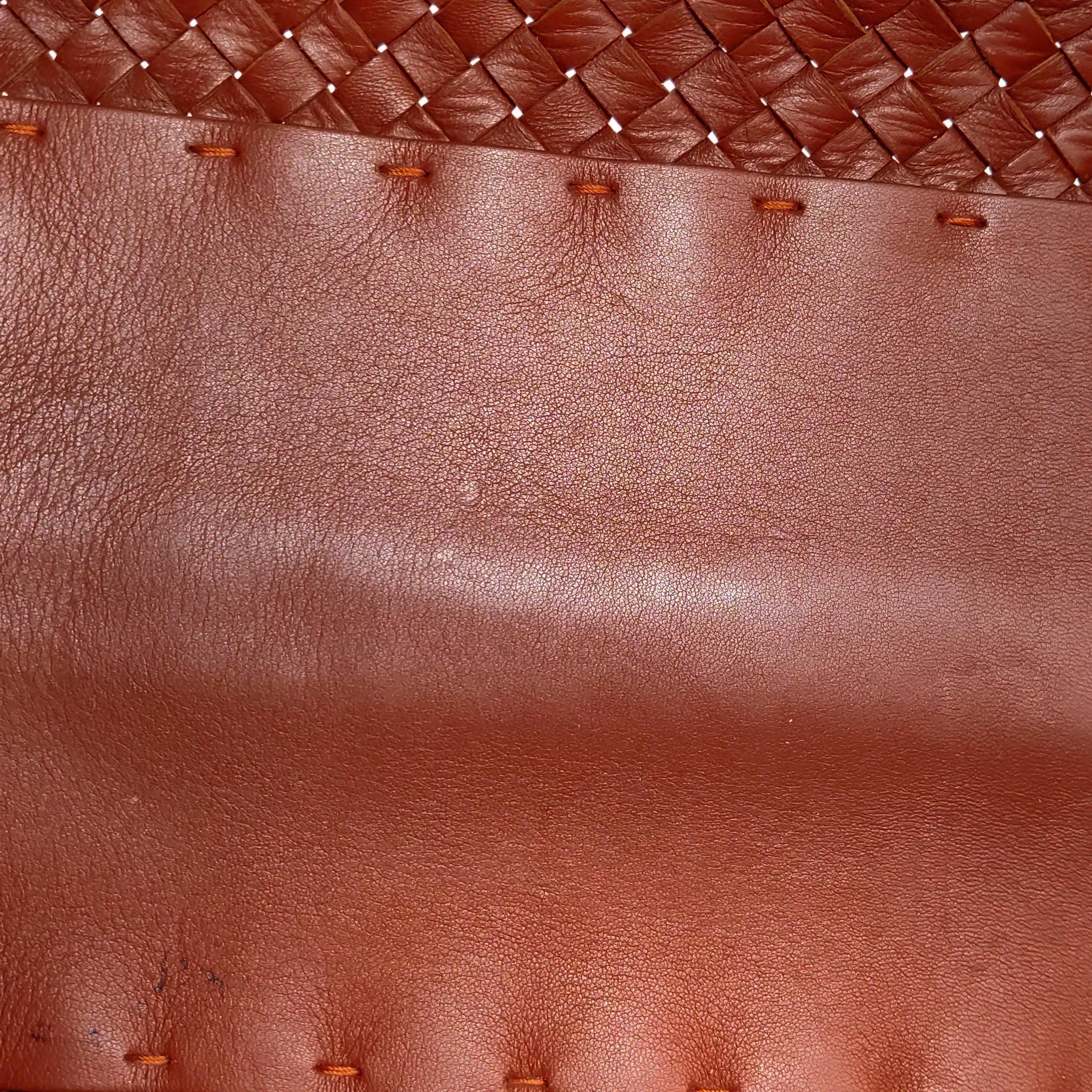 Bottega Veneta Cabat Large Intreccio Leather Tote Bag Brick Red 41.5cm en vente 2