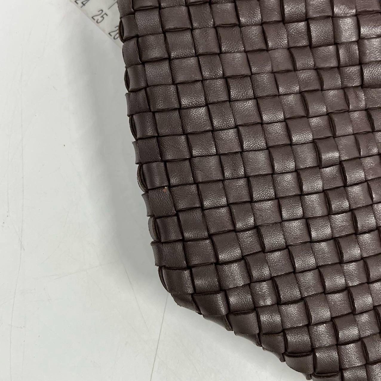 Bottega Veneta Cabat Large Intreccio Leather Tote Bag Chocolate Brown with Pouch 12