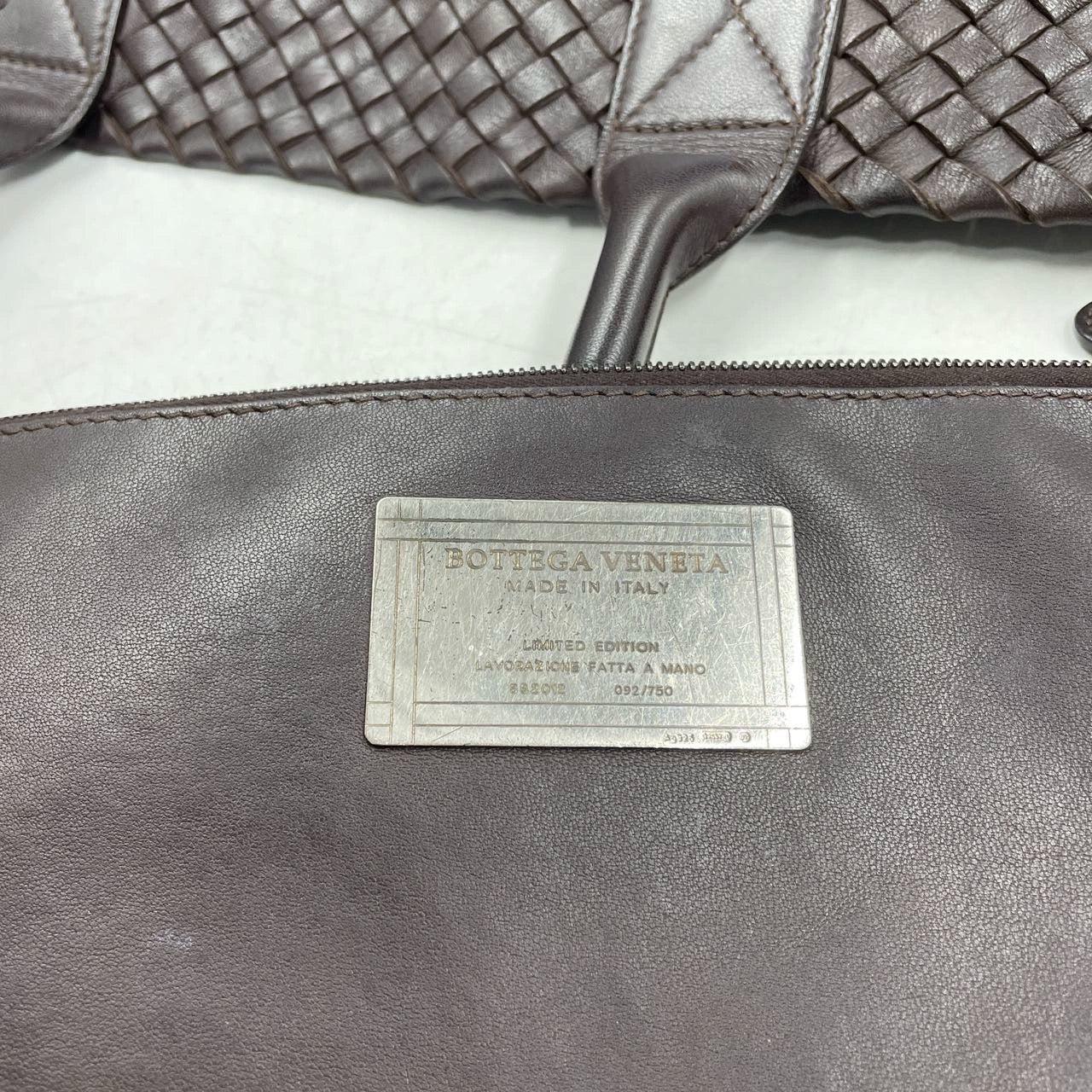 Bottega Veneta Cabat Large Intreccio Leather Tote Bag Chocolate Brown with Pouch 6
