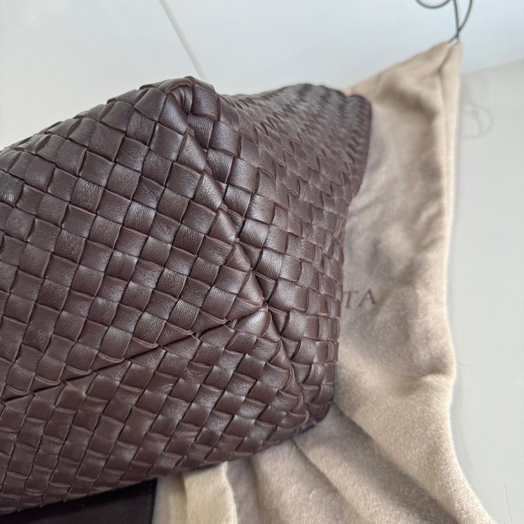 Bottega Veneta Cabat Large Intreccio Leather Tote Bag Dark Chocolate Brown 40cm 7