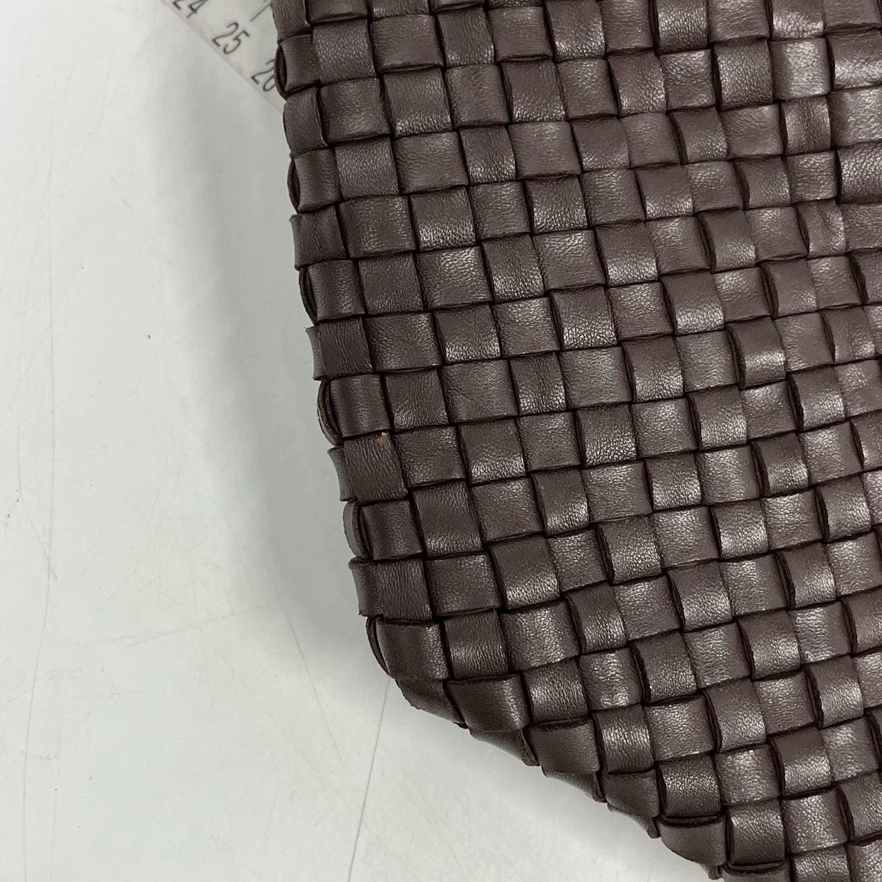Bottega Veneta Cabat Large Intreccio Leather Tote Bag Dark Chocolate Brown 42cm 12