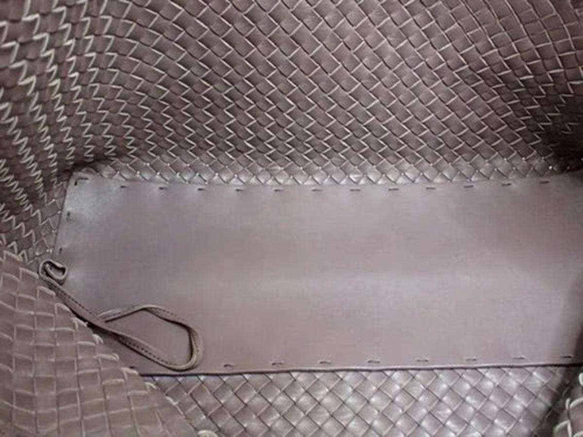 Bottega Veneta Cabat Large Intreccio Leather Tote Bag Nude Pink 40cm in vendita 5