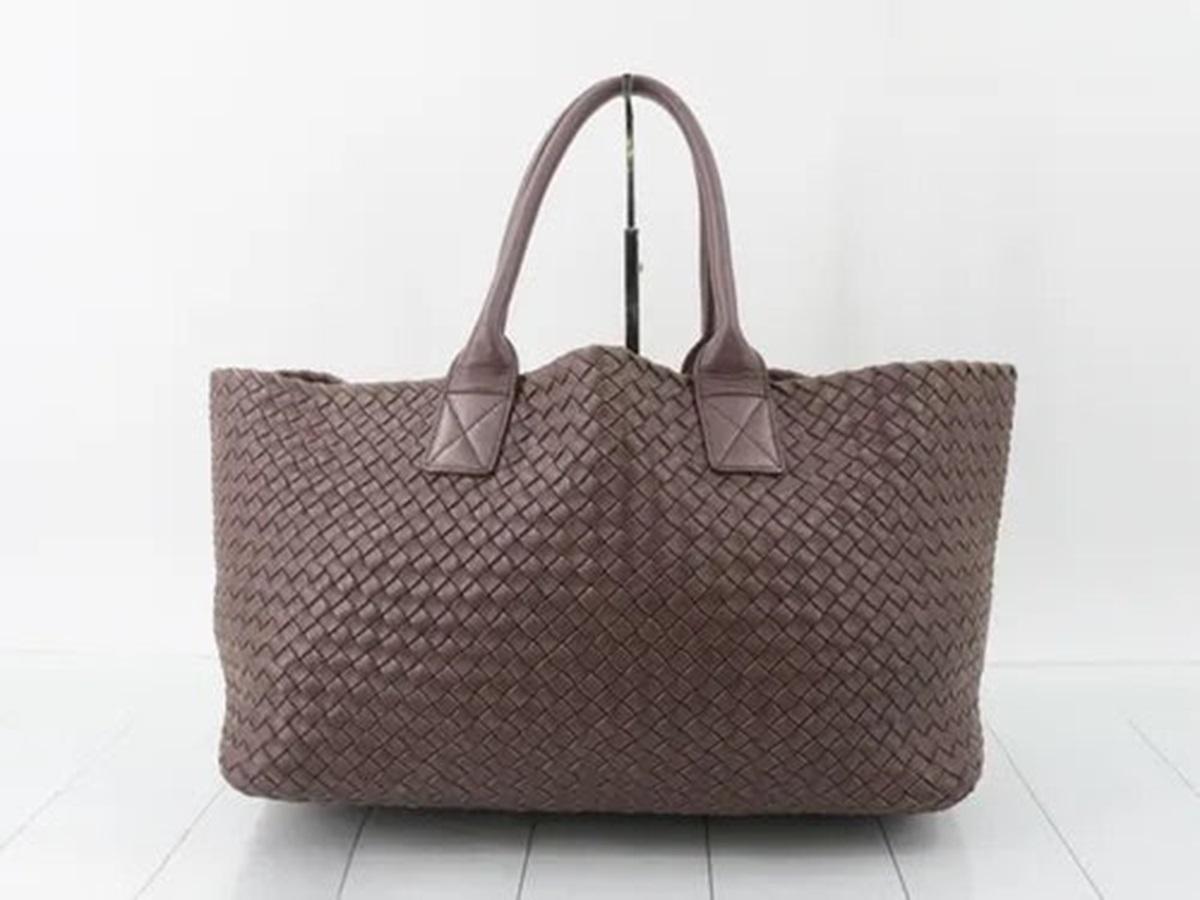 Bottega Veneta Cabat Large Intreccio Leather Tote Bag Nude Pink 40cm in vendita 1