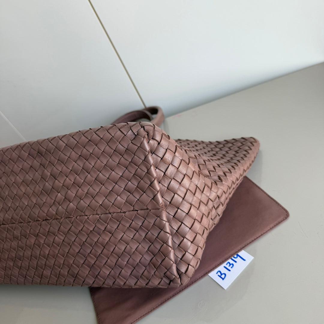 Bottega Veneta Cabat Large Intreccio Leather Tote Bag Pink 42cm 6