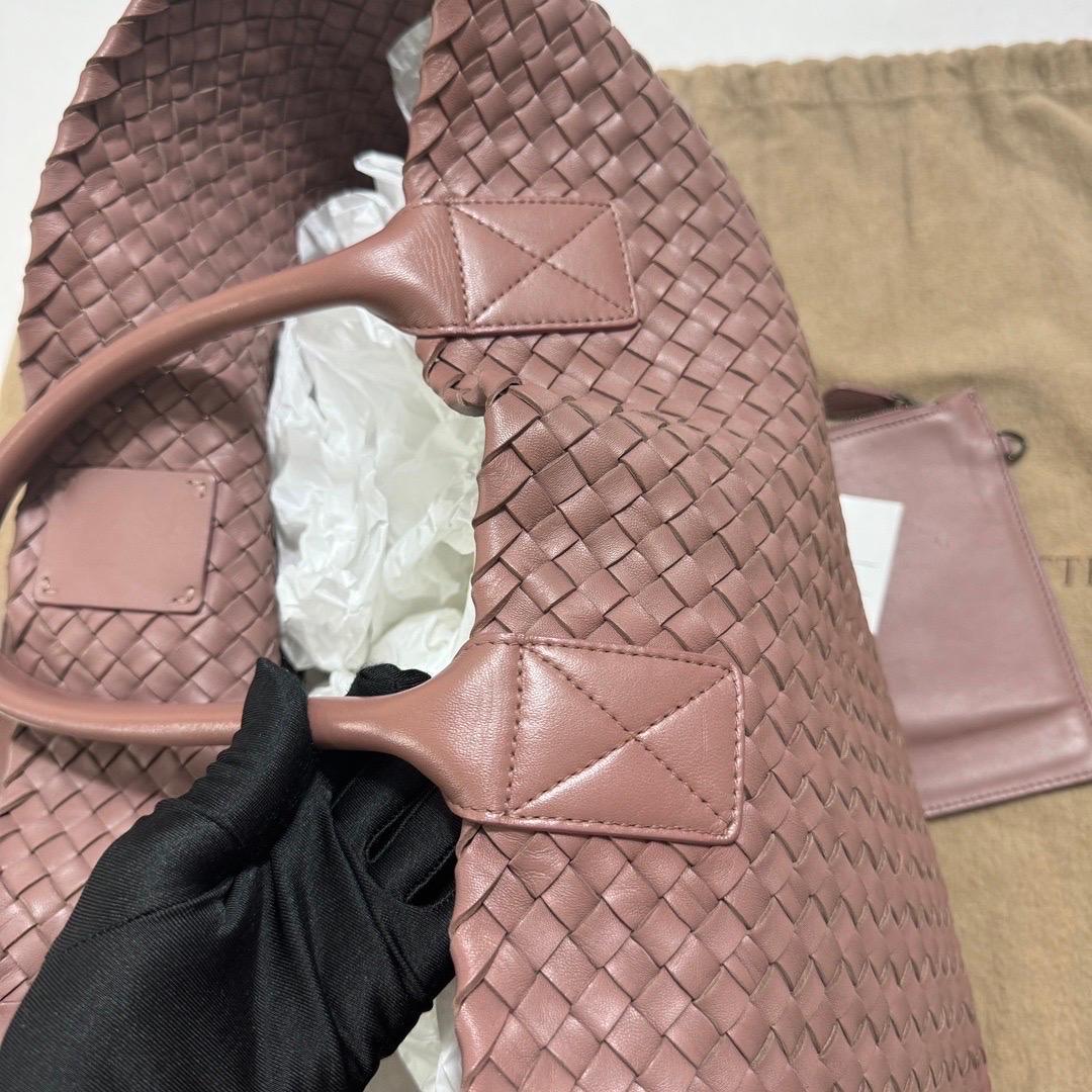 Bottega Veneta Cabat Large Intreccio Leather Tote Bag Pink 42cm For Sale 7