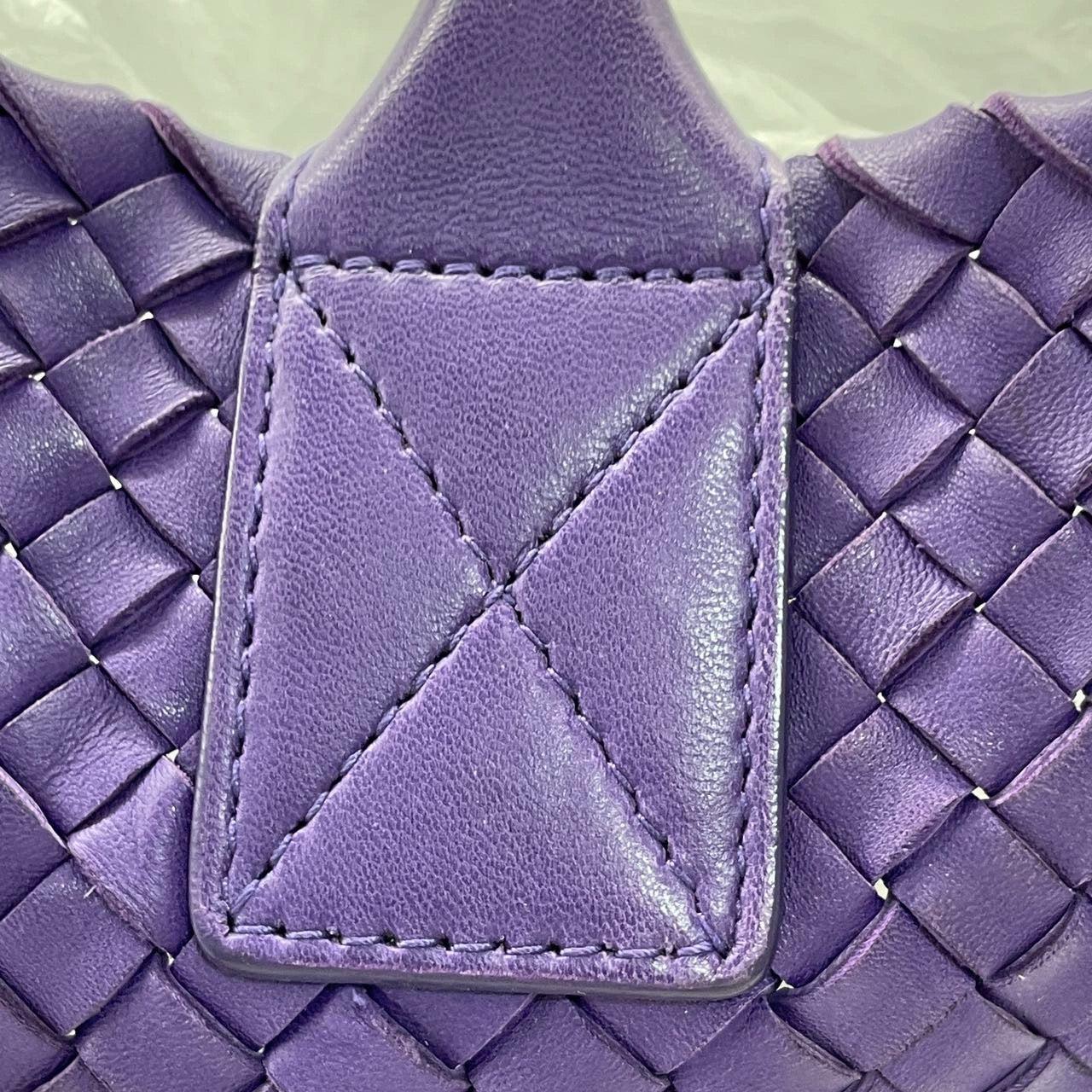 Bottega Veneta Cabat Bolso Tote Grande de Piel Intreccio Morado con Bolsita 40cm en venta 5
