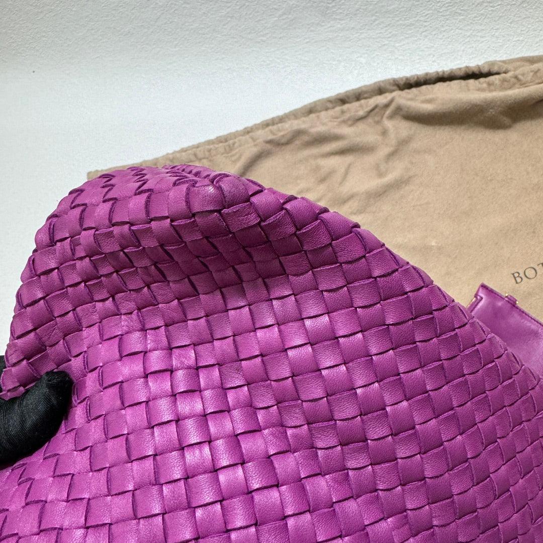 Bottega Veneta Cabat Large Intreccio Leather Tote Bag Purple with Pouch 42cm For Sale 10