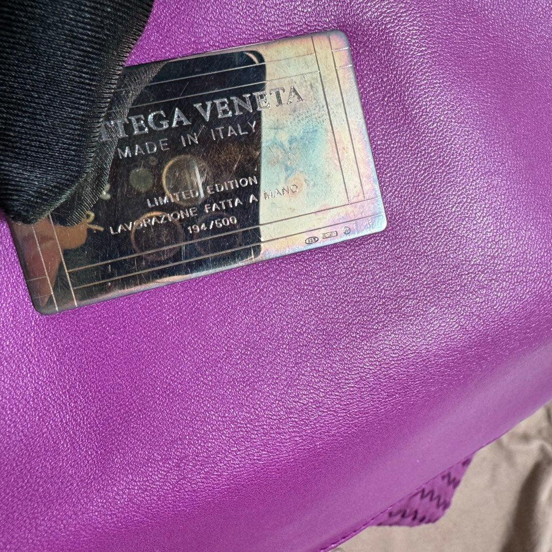 Bottega Veneta Cabat Large Intreccio Leather Tote Bag Purple with Pouch 42cm For Sale 13