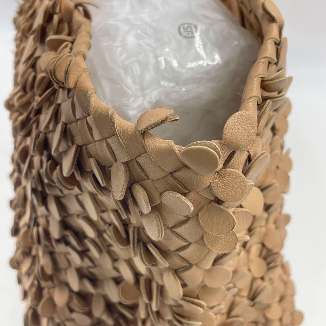 Bottega Veneta Cabat Limited Tan Poussin Paillettes Tote Beige 15