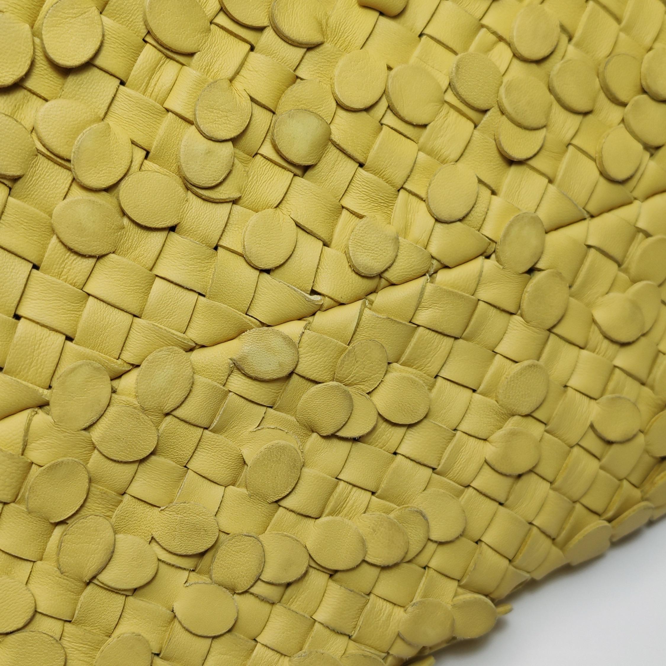 Bottega Veneta Cabat Limited Yellow Poussin Paillettes Tote 6