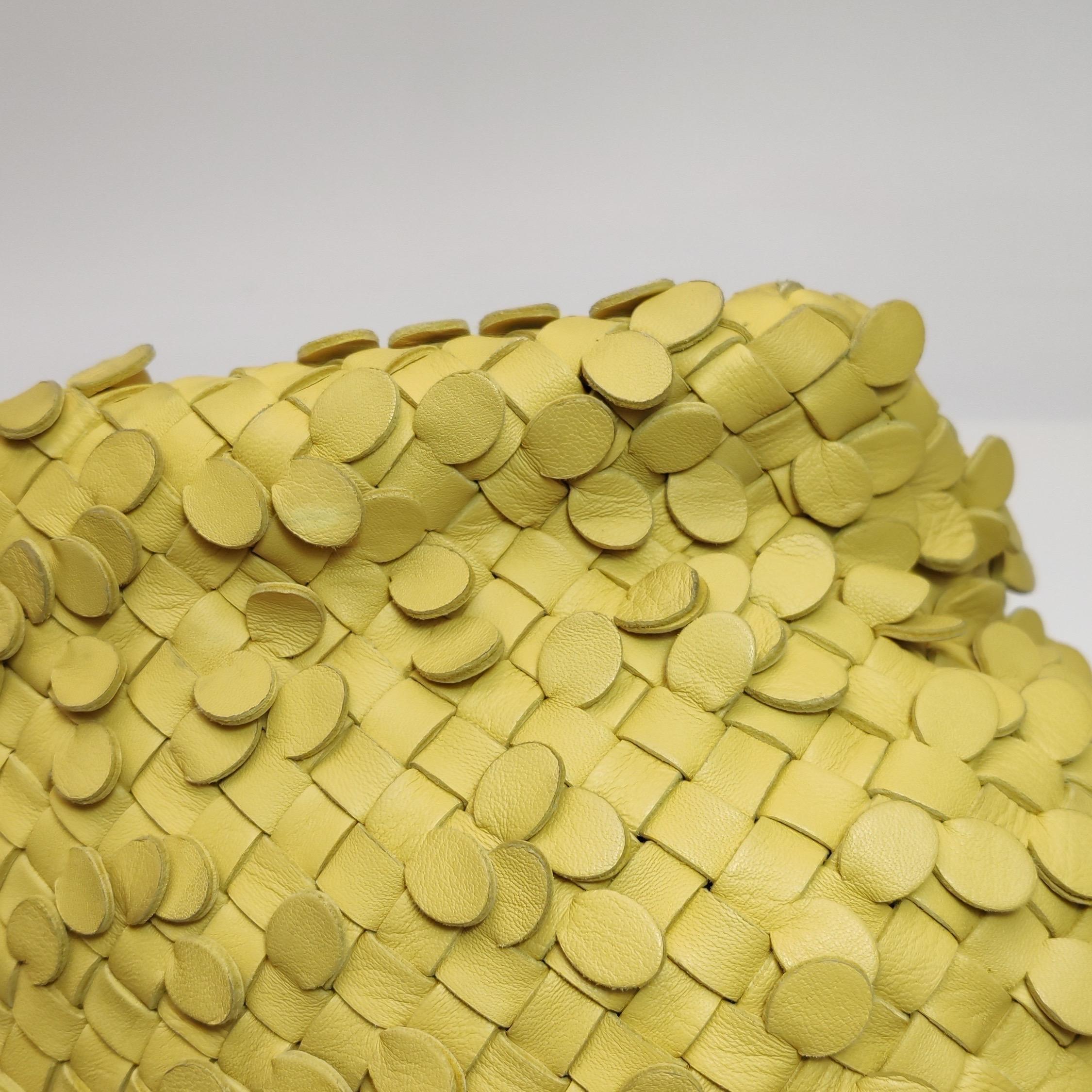 Bottega Veneta Cabat Limited Yellow Poussin Paillettes Tote 8