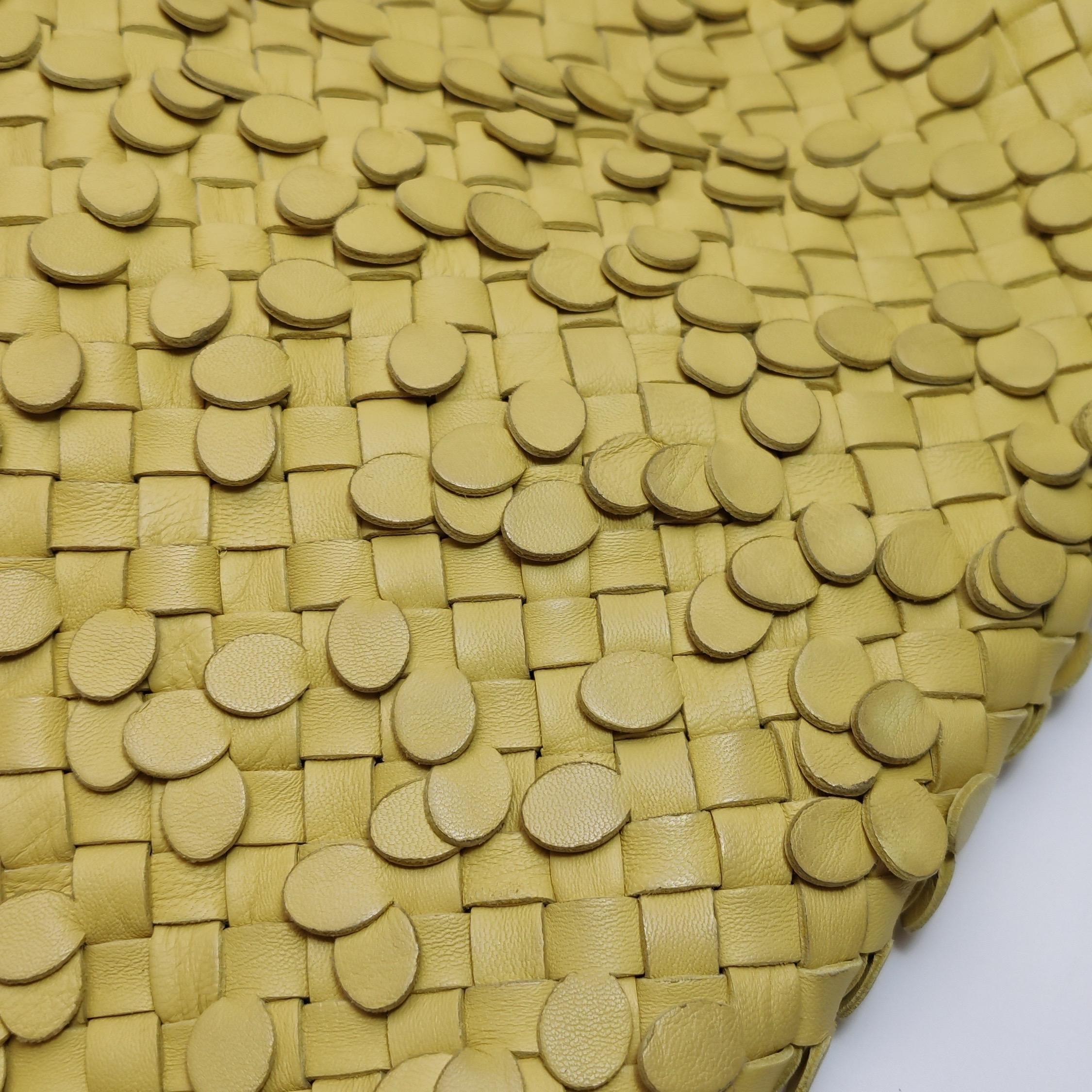 Bottega Veneta Cabat Limited Yellow Poussin Paillettes Tote 9