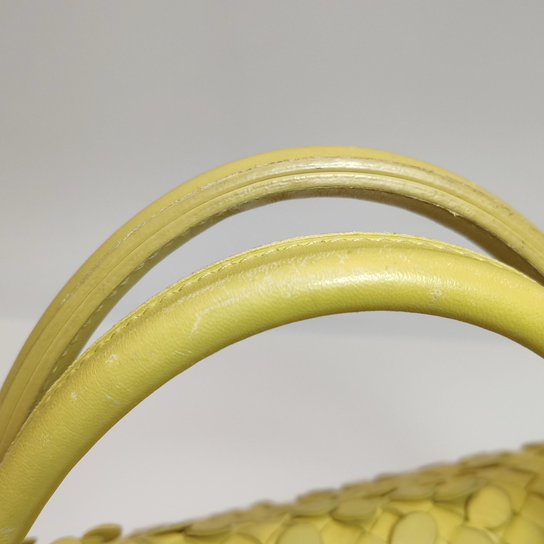 Bottega Veneta Cabat Limited Yellow Poussin Paillettes Tote 10