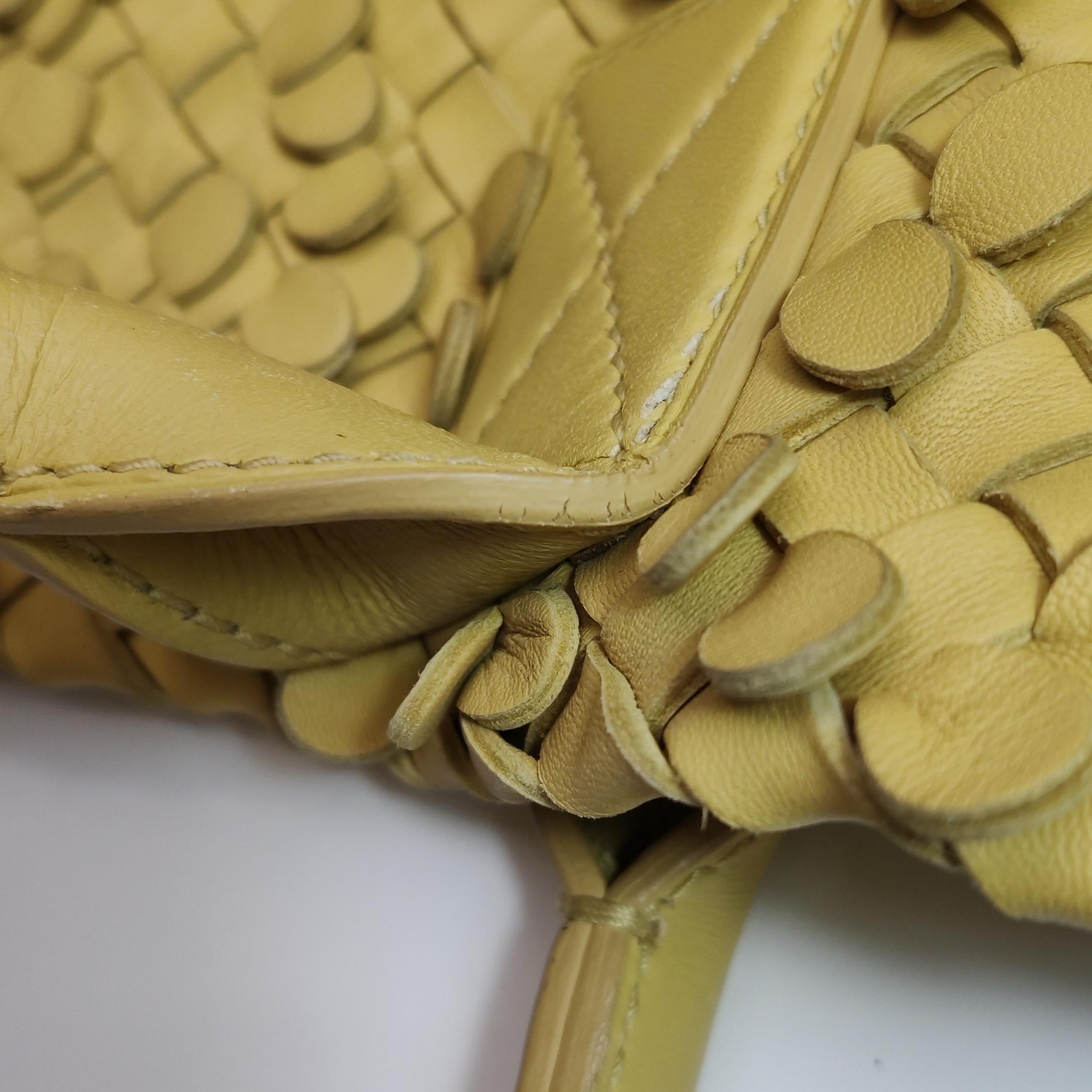 Bottega Veneta Cabat Limited Yellow Poussin Paillettes Tote 13