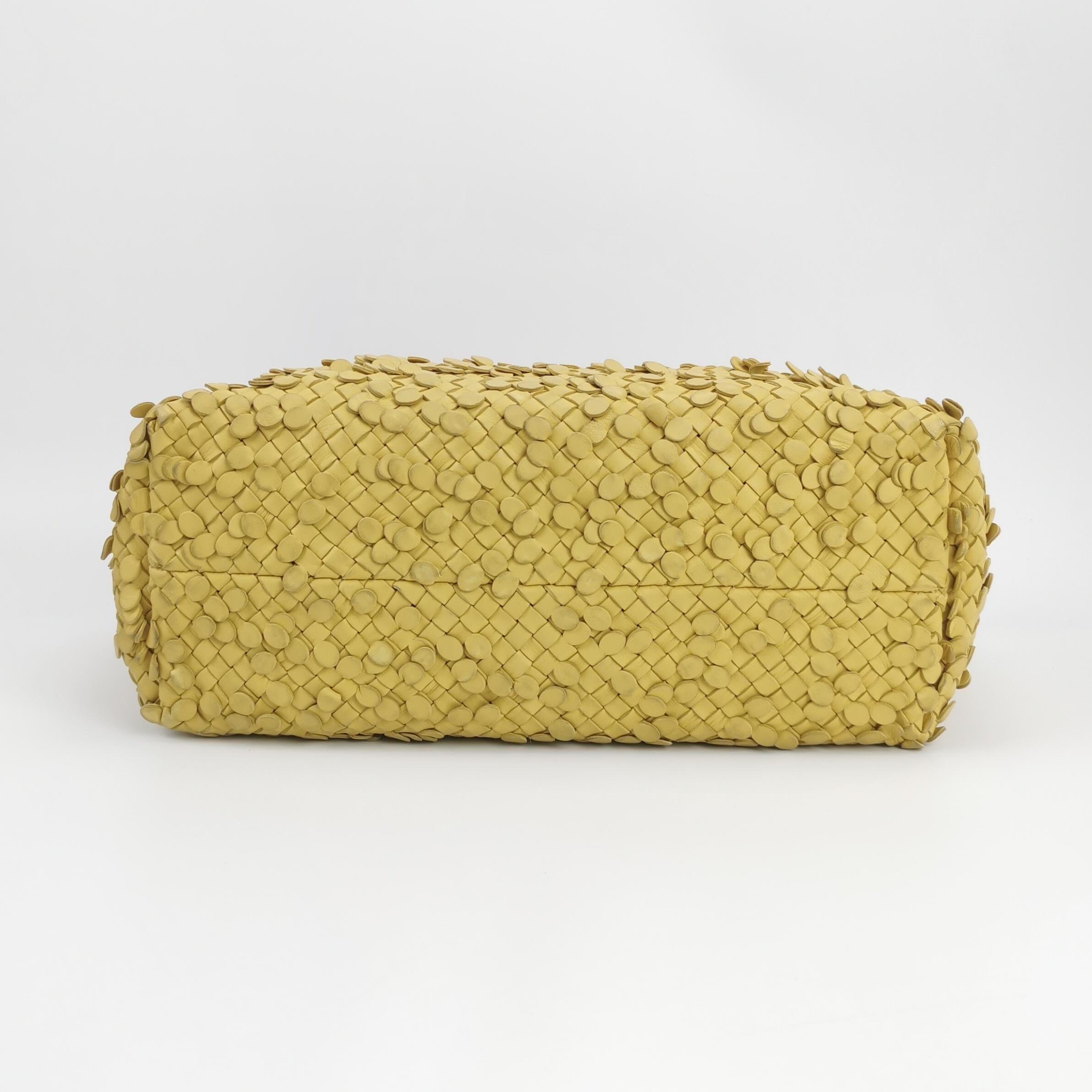 Bottega Veneta Cabat Limited Yellow Poussin Paillettes Tote 3