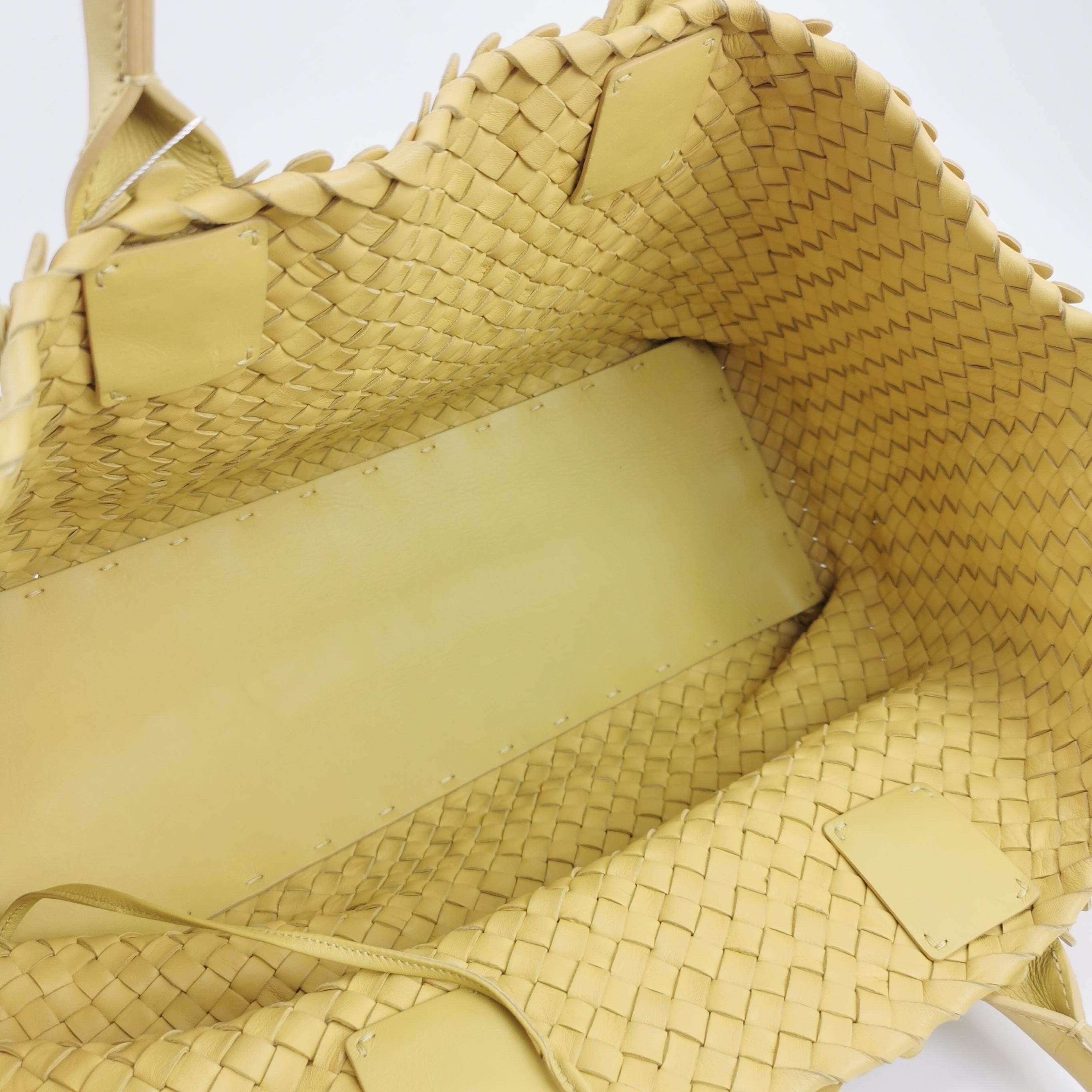 Bottega Veneta Cabat Limited Yellow Poussin Paillettes Tote 4