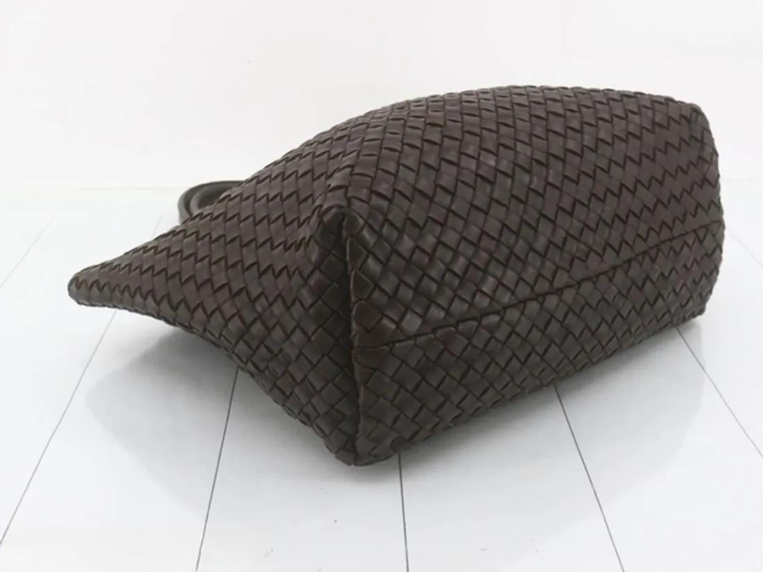 Bottega Veneta Cabat Small Intreccio Leather Tote Bag Brown For Sale 7