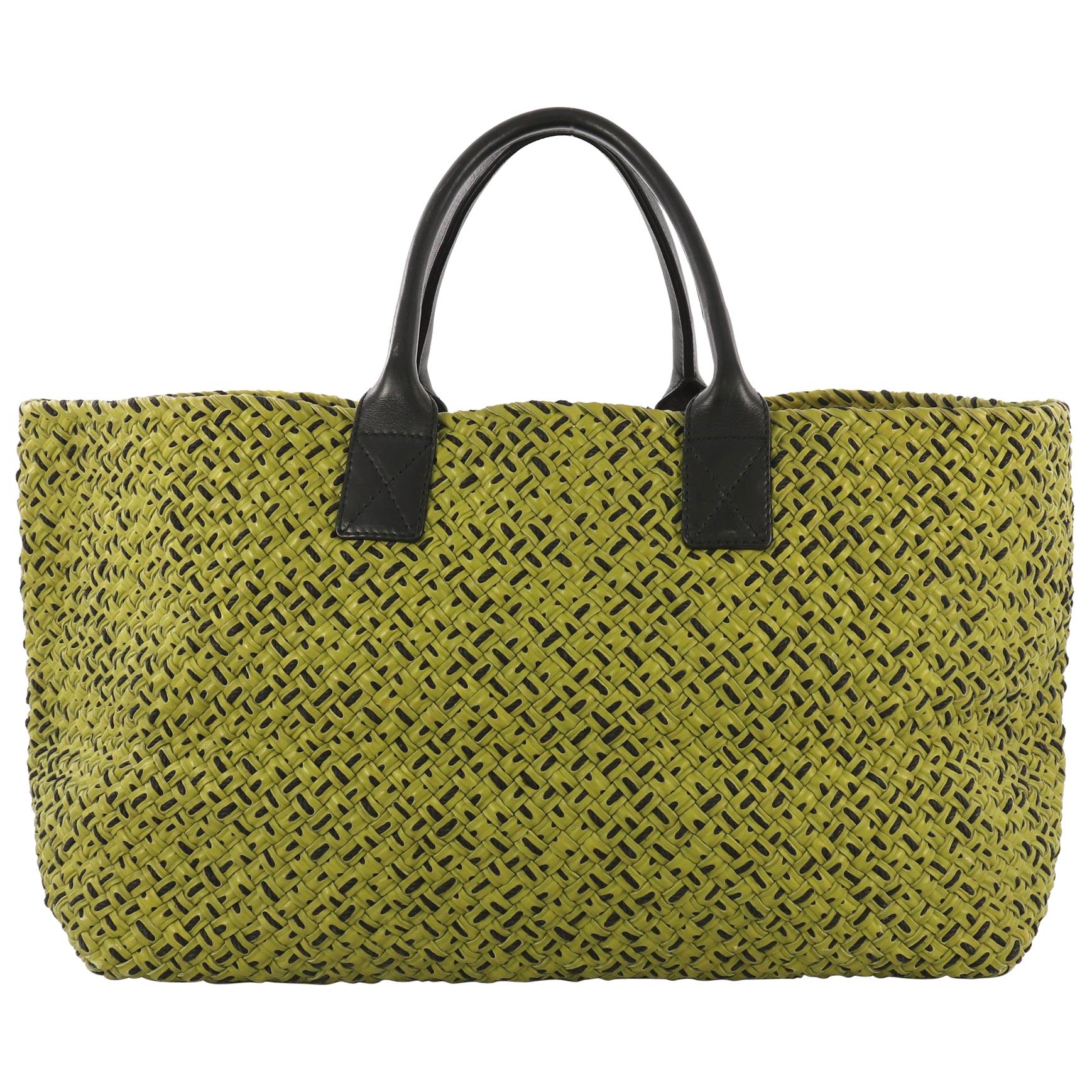 Bottega Veneta Cabat Tote Intrecciato Leather Large