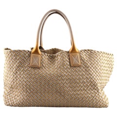 Bottega Veneta Cabat Fourre-tout Intrecciato Nappa métallique Moyen