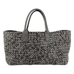 Bottega Veneta Cabat Tote Intrecciato Nappa With Snakeskin Medium