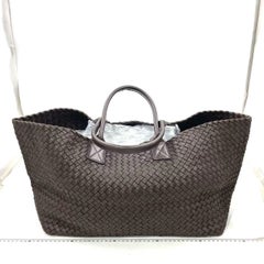 Bottega Veneta Cabat Tote Intreccio Leder Dunkelschokolade Braun 40cm