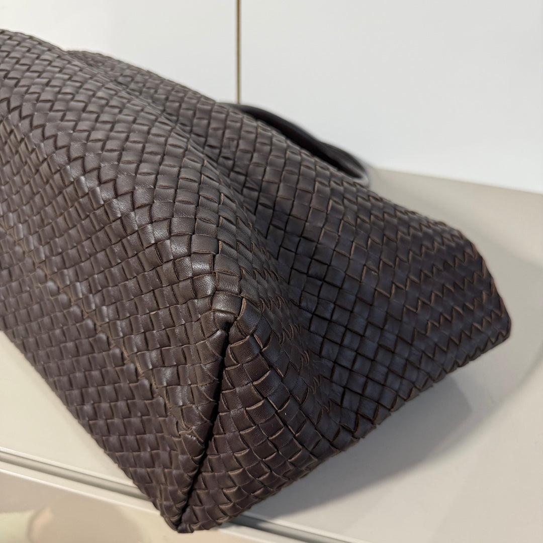 Bottega Veneta Cabat Tote Intreccio Leather Dark Chocolate Brown 40cm 4
