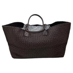 Bottega Veneta Cabat Tote Intreccio Leder Dunkelschokolade Braun 40cm