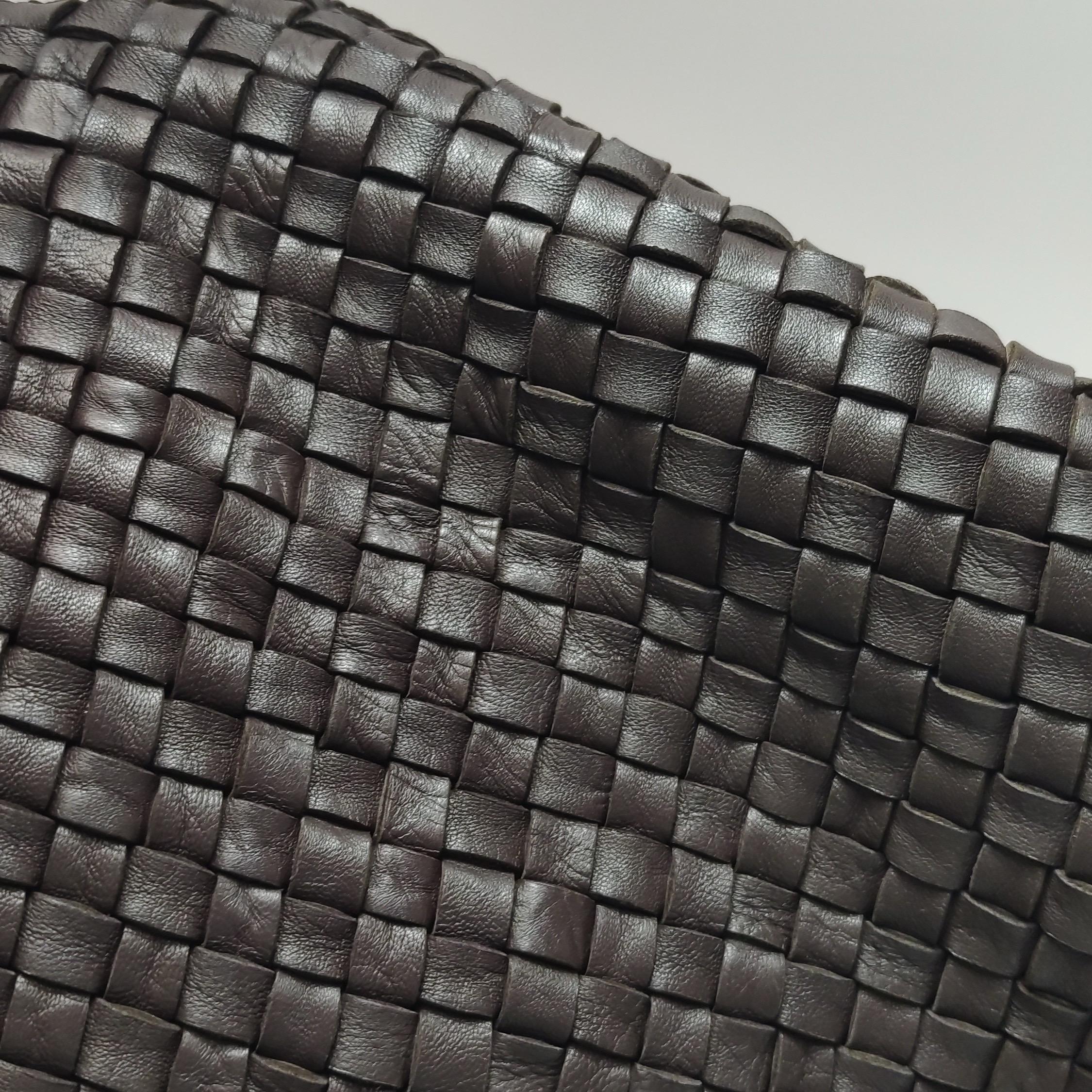 Bottega Veneta Cabat Tote Intreccio Leather Dark Chocolate Brown 45cm For Sale 10