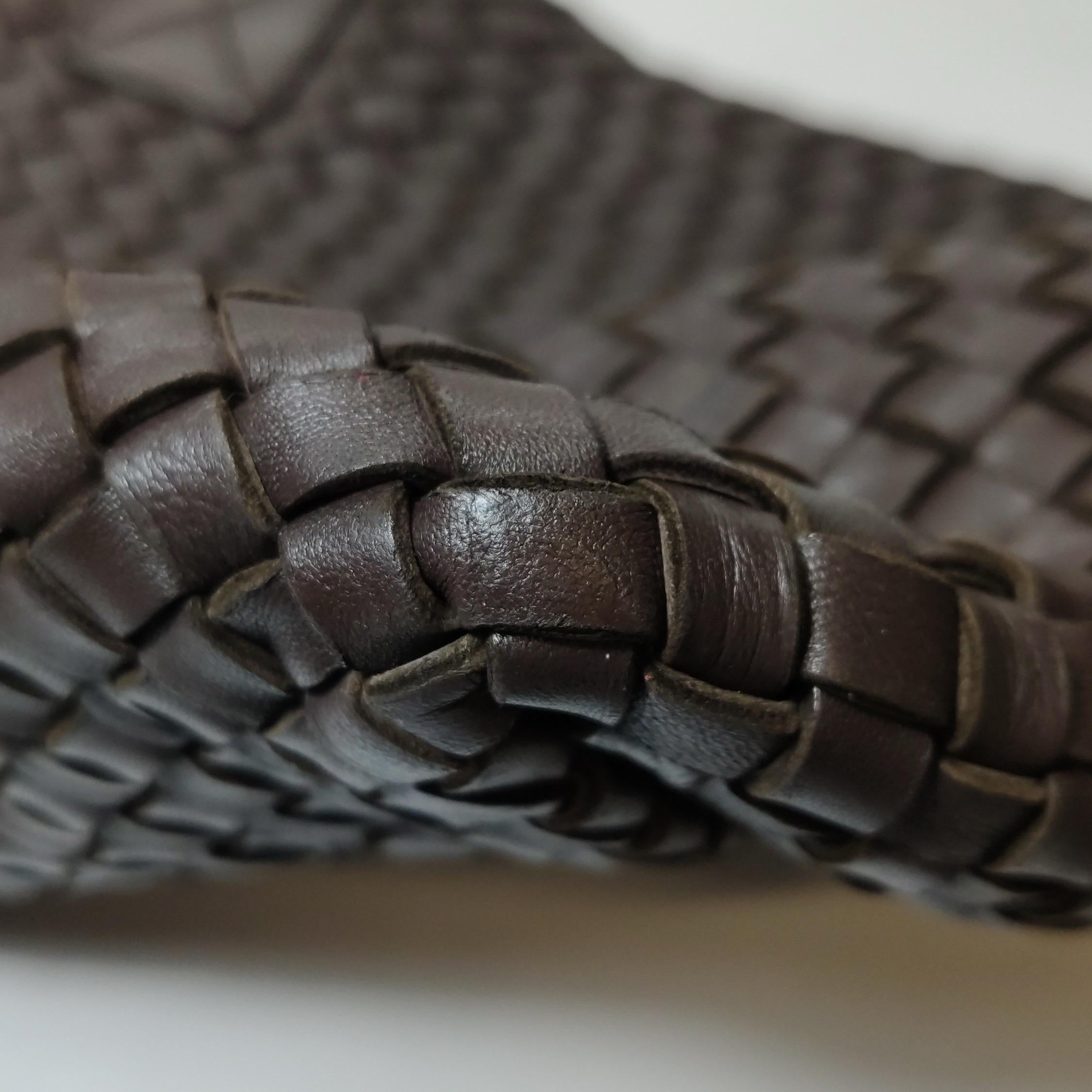 Bottega Veneta Cabat Tote Intreccio Leather Dark Chocolate Brown 45cm For Sale 13