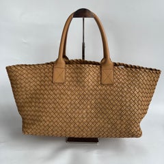 Bottega Veneta Cabat Tote Intreccio Leather Light Brown Beige 42cm
