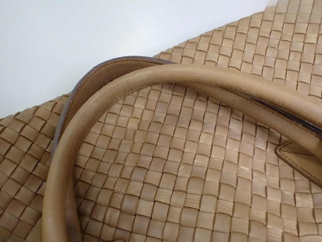 Bottega Veneta Cabat Tote Intreccio Leather Light Brown Beige 42cm For Sale 1