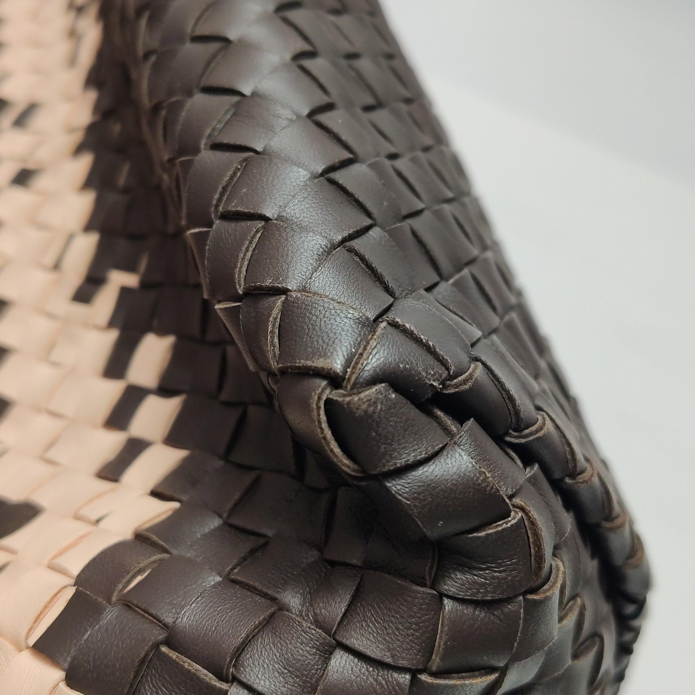 Bottega Veneta Cabat Tote Intreccio Leather Multicolor Brown Burgundy Beige 42cm For Sale 5
