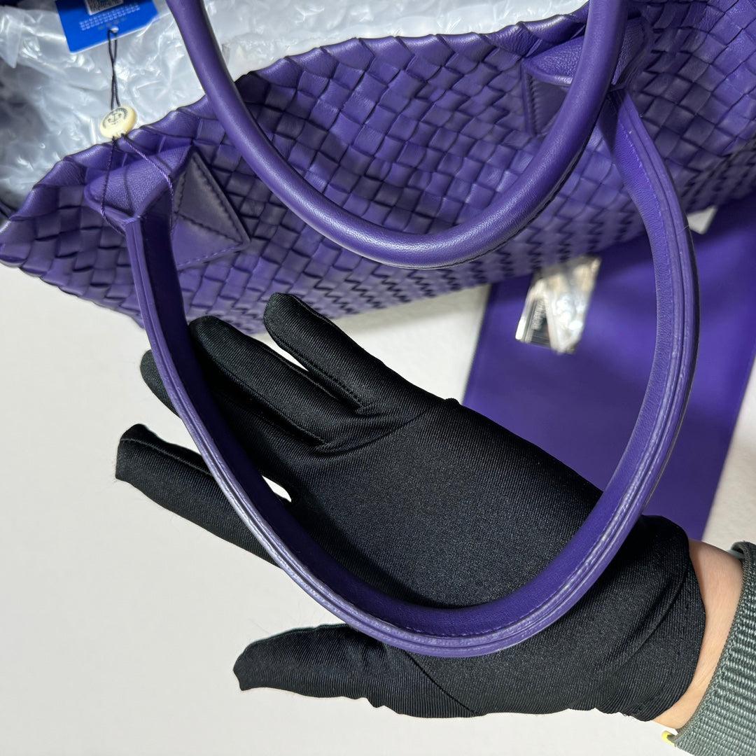 Bottega Veneta Cabat Tote Large Intreccio Royal Blue Leather 40cm 9