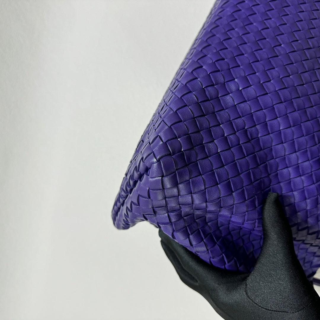Bottega Veneta Cabat Tote Large Intreccio Royal Blue Leather 40cm 5