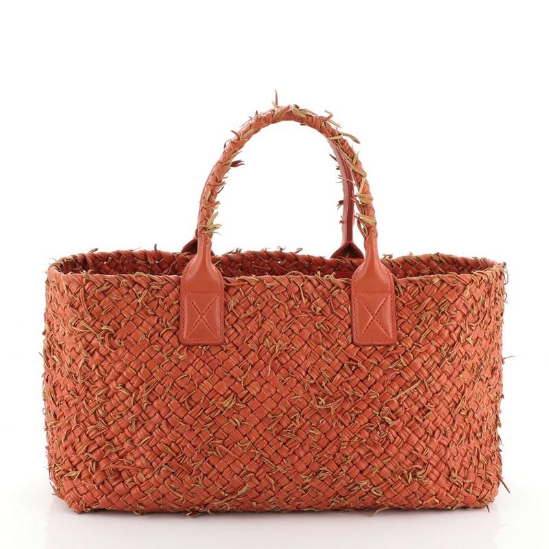 Bottega Veneta Cabat Tote Limited Edition Fringe Net Intrecciato Nappa Me In Good Condition In NY, NY