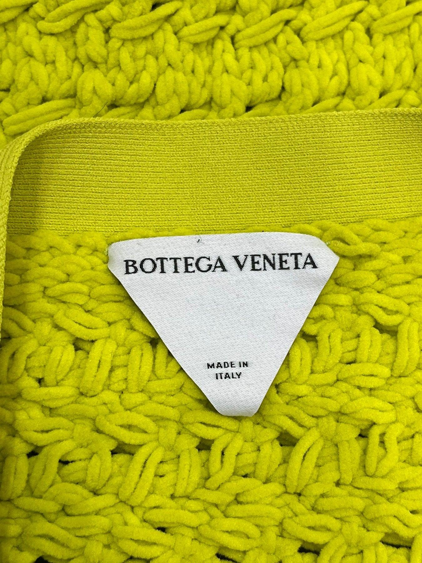 Bottega Veneta Kabelstrick-Minirock aus Chenille im Angebot 1