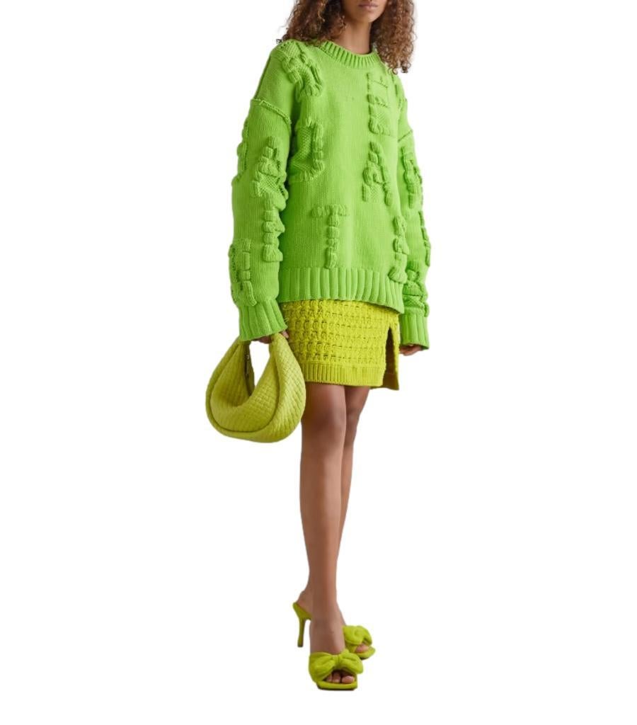 Bottega Veneta Cable Knit Chenille Mini Skirt For Sale 2