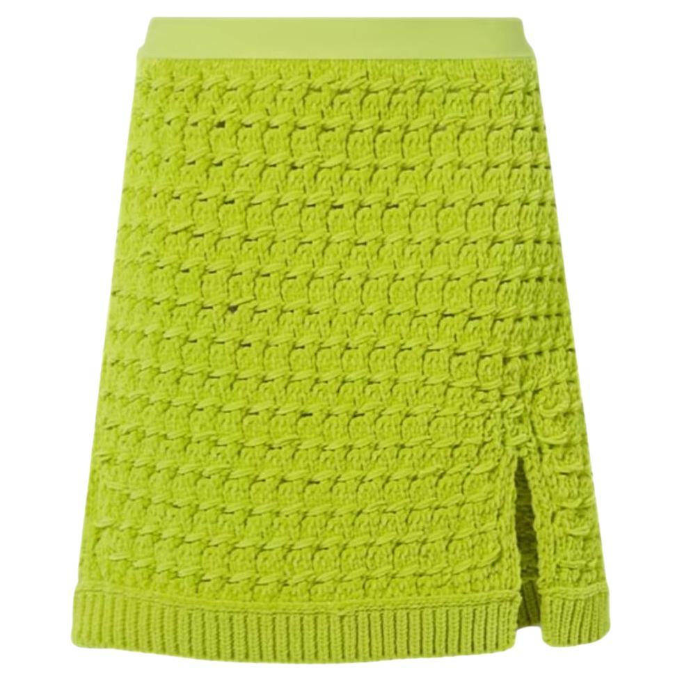 Bottega Veneta Cable Knit Chenille Mini Skirt For Sale